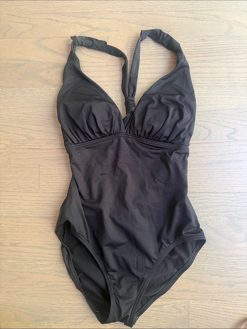 Tommy Bahama Black Halter One-Piece Swim